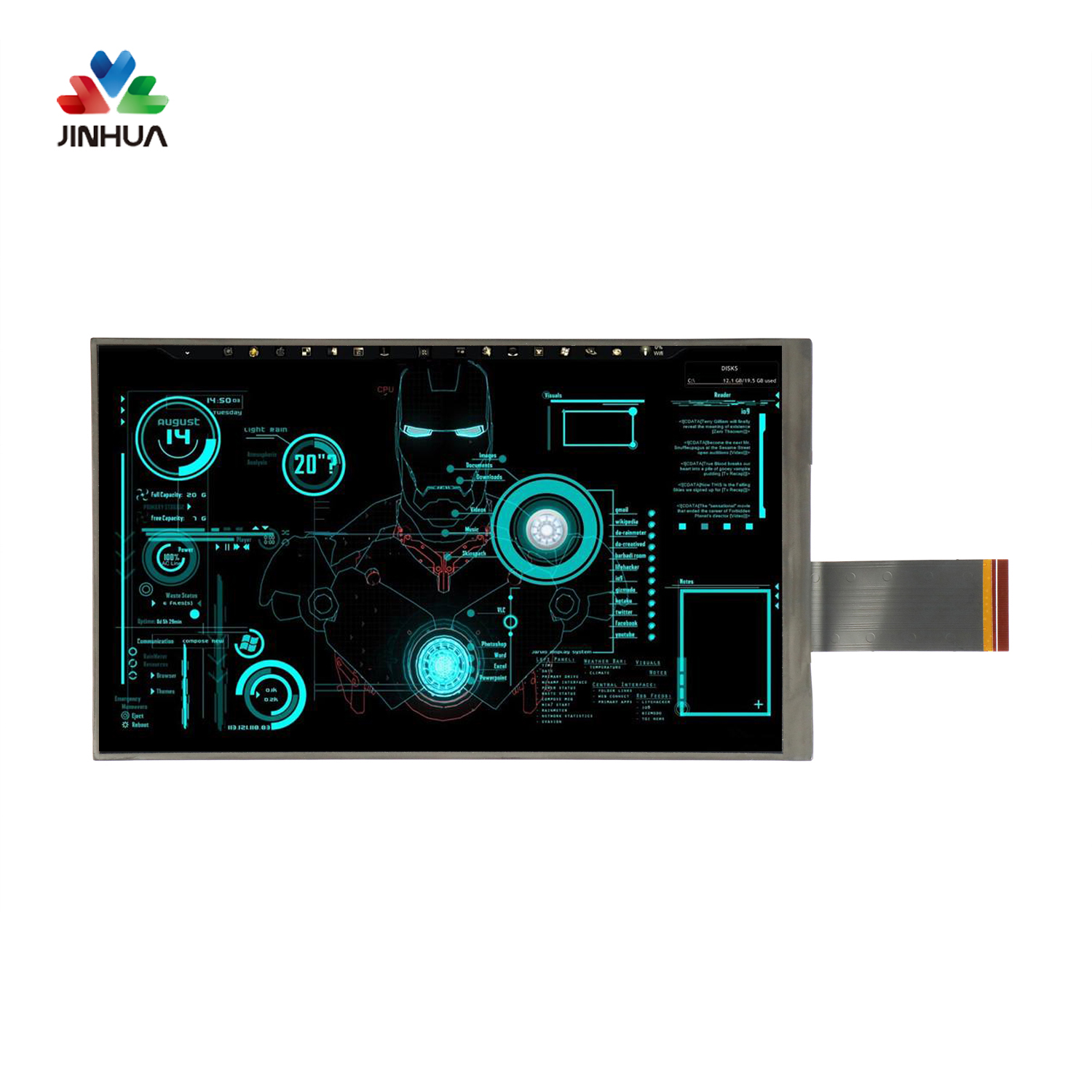 6,95-Zoll-IPS-TFT-Bildschirm mit einer Auflösung von 1024 x 600 und CTP-Fabrikpreis